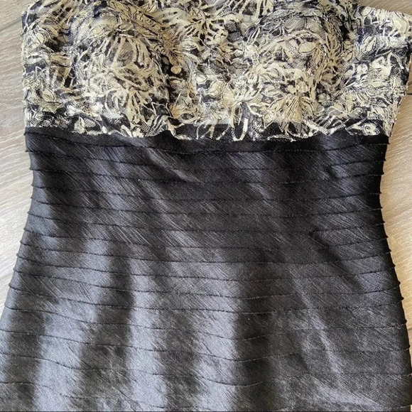 JS Collections Black Shutter Cocktail Lace Dress - Picture 8 of 16